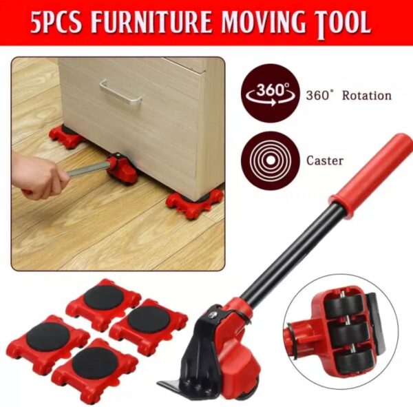 (5 In 1) Heavy Furniture Moving Tool