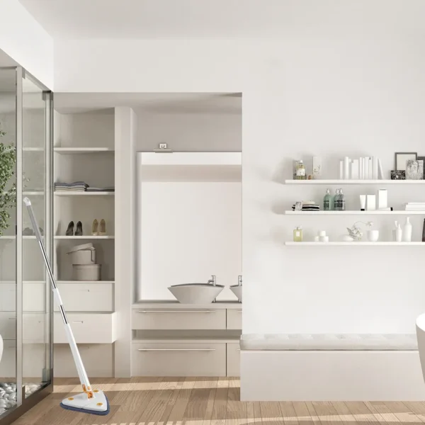 "Effortless Cleaning: 360° Rotatable Adjustable Mop with Long Handle for Quick Dry - Perfect for Floors, Walls, and More!"