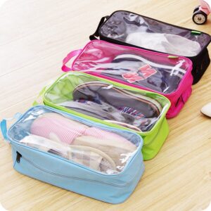 Pack of 4 Portable Travel Storage Bag Shoes Organizer (random Color)