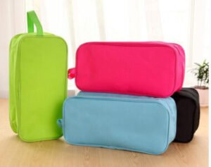 Pack of 4 Portable Travel Storage Bag Shoes Organizer (random Color)