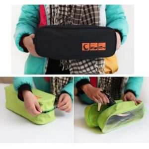 Pack of 4 Portable Travel Storage Bag Shoes Organizer (random Color)