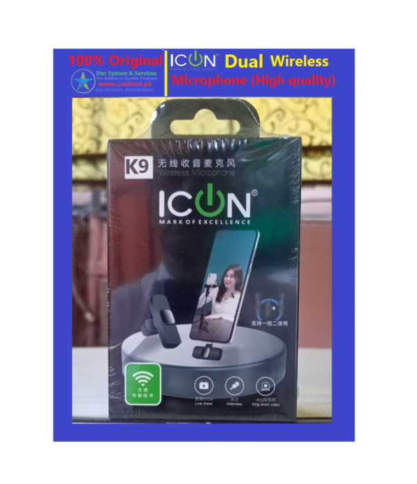 ICON Dual K9 Wireless Lavalier - For C-Type & iPhone