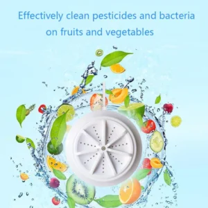 Versatile Cleaning Our Washing machine effectively cleans pesticides and bacteria on all fruits and vegetables!