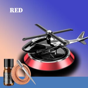 Red Solar Car Dashboard Helicopter Air Freshener