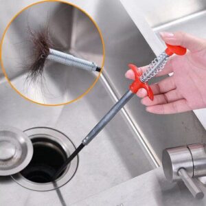 Stainless Steel Sink Cleaning Stick - Hair Catcher & Drain Cleaner (90 cm size)