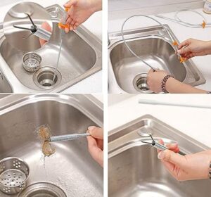 Stainless Steel Sink Cleaning Stick - Hair Catcher & Drain Cleaner (90 cm size)