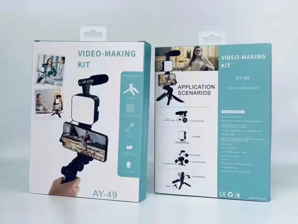 AY-49 Video-Making Kit Vlogging Tripod