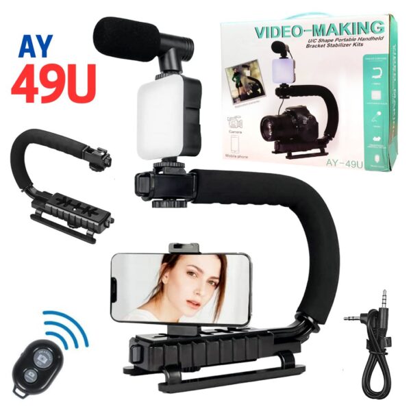 AY-49U Video-Making Kit Vlogging Tripod