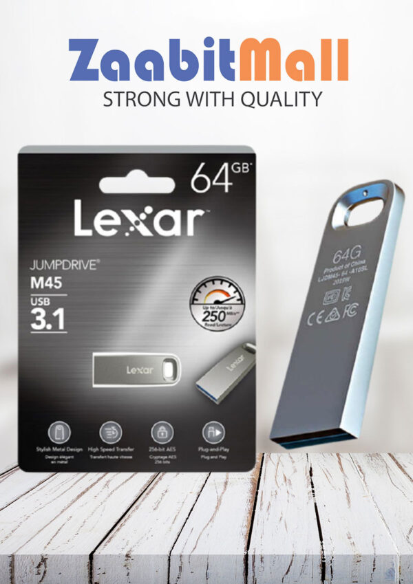 Lexar Jumpdrive M45 USB 3.1 Metal Flash Drive,250MB/s