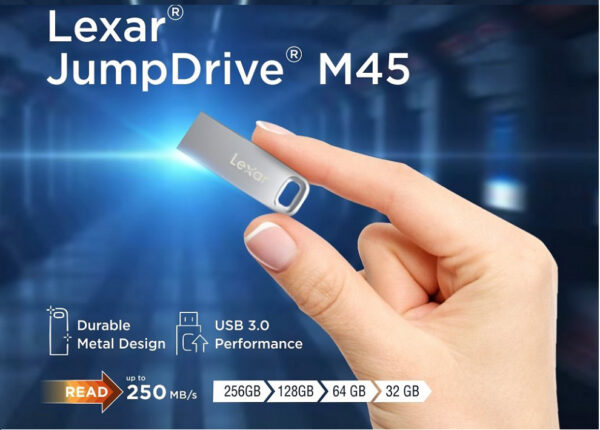 Lexar Jumpdrive M45 USB 3.1 Metal Flash Drive,250MB/s