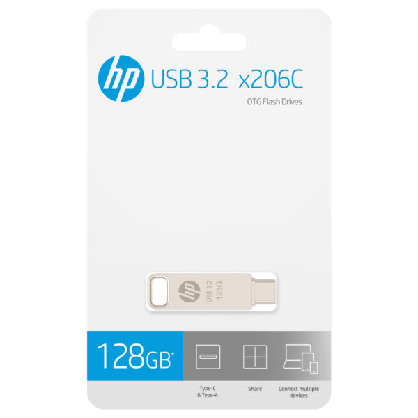 HP x206C OTG USB 3.2 Flash Drive 128gb