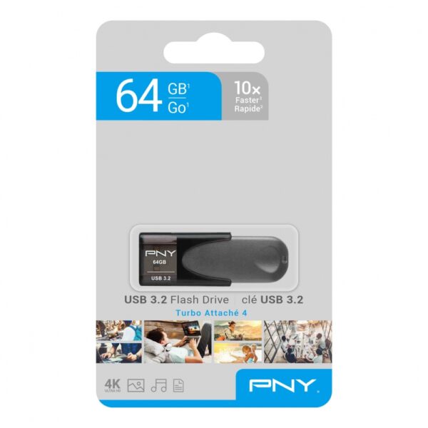 PNY TURBO ATTACHE4 3.2 SLIDE USB 64GB