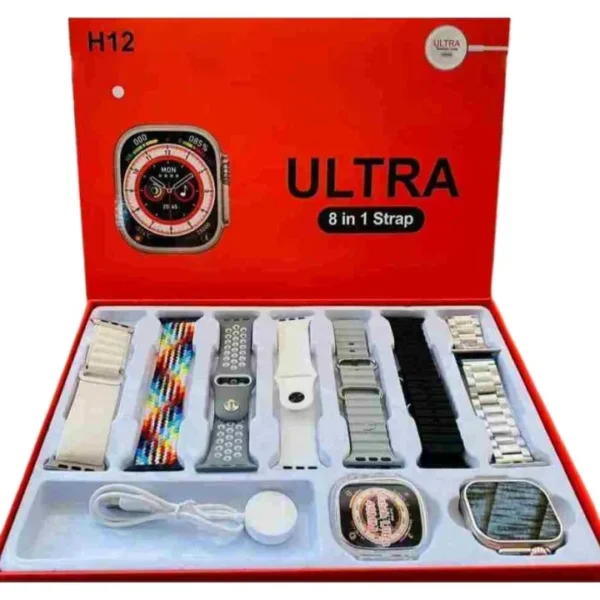 H12 ULTRA SMART WATCH 8in1 STRAP WITH PROTECTION CASE