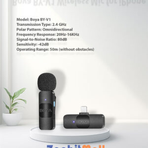 Affordable Boya BY-V1 Wireless Mic for iPhone Users in Pakistan, Affordable Mic for iPhone Vlogging, Best Mic for YouTubers in Pakistan, Boya BY-V1 Mic in Pakistan, Boya BY-V1 Wireless Mic for iPhone, Boya BY-V1 Wireless Mic for iPhone in Pakistan – Best Audio Quality, Boya BY-V1 Wireless Mic for iPhone Users in Lahore, Boya BY-V1 Wireless Mic for iPhone Users in Multan, Boya BY-V1 Wireless Mic for iPhone Users in Pakistan, Boya BY-V1 Wireless Mic price on Zaabitmall, Boya BY-V1 Wireless Mic Review, Boya BY-V1 Wireless Microphone for iPhone – Perfect for Vlogging in Pakistan, Boya BY-V1: Best Wireless Microphone for iPhone Vloggers in Pakistan, Boya Mic Online Shopping Pakistan, Boya Mic Price in Pakistan, Buy Boya BY-V1 Wireless Microphone for iPhone – Pakistan’s Top Choice, iPhone Wireless Microphone Pakistan, Top Wireless Mic for Content Creators, Vlogging Microphone for iPhone, Wireless Mic for iPhone in Pakistan